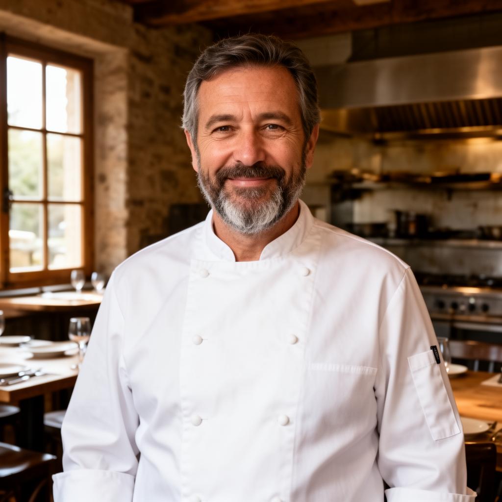 Chef Laurent in the kitchen